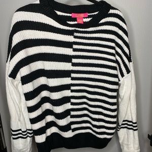 Black and white sweater